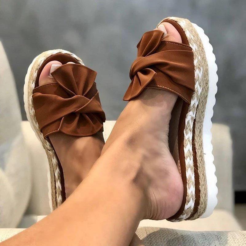 Women Casual Daily Comfy Bowknot Slip On Sandals [Buy 2 Free Shipping]