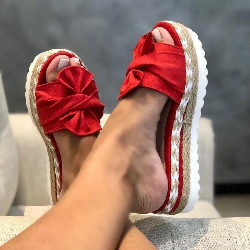 Women Casual Daily Comfy Bowknot Slip On Sandals [Buy 2 Free Shipping]