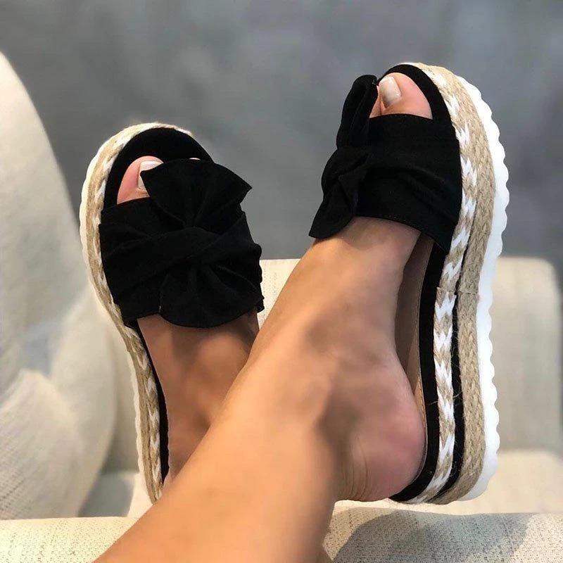 Women Casual Daily Comfy Bowknot Slip On Sandals [Buy 2 Free Shipping]
