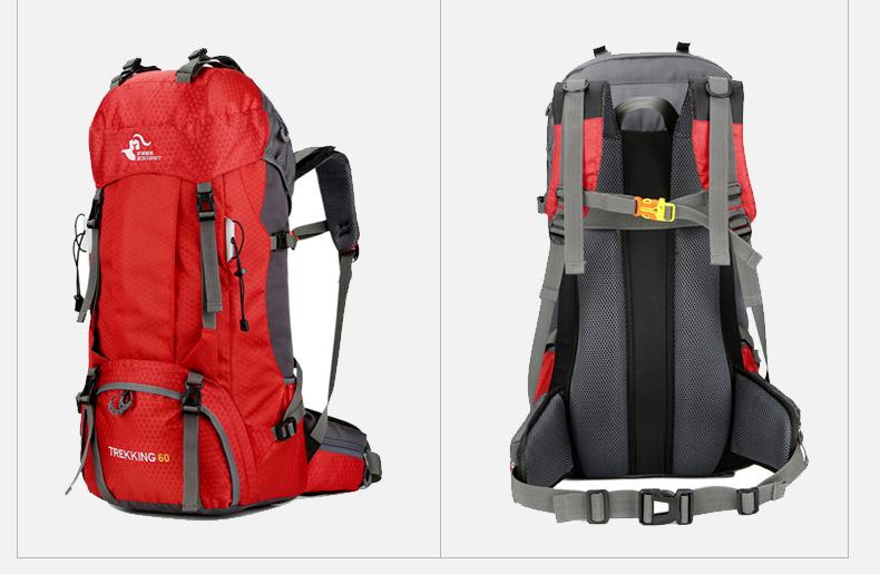 60L Lightweight Outdoor Backpacks Multifunctional Waterproof Bag
