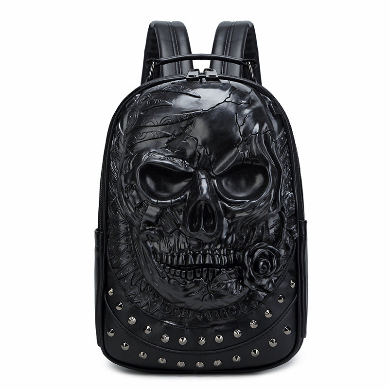 Lion Head 3D Printed Studded Rivet Backpack