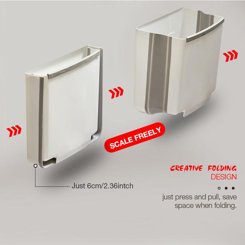 Household Car Creative Wall-mounted Folding Trash Can