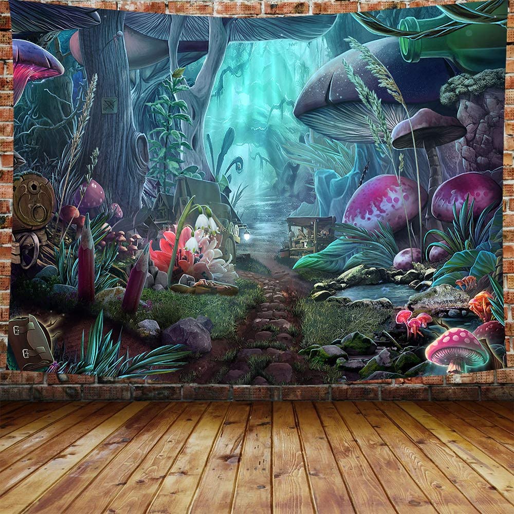 Mushroom Forest Tapestry