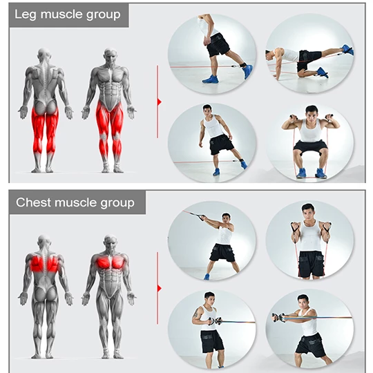 Resistance Band Set ( 11 Piece Set )-Buy 2 Free Shipping