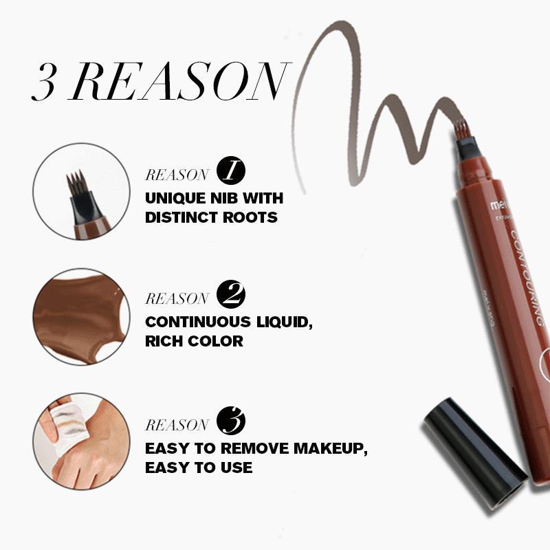 GlowWish 4 Points Eyebrow Pen--Buy 2 Free Shipping