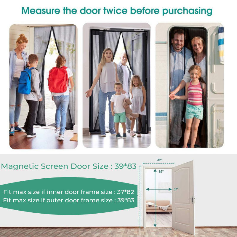 50% OFF 👉 Magnetic Mesh Insect Screen Door