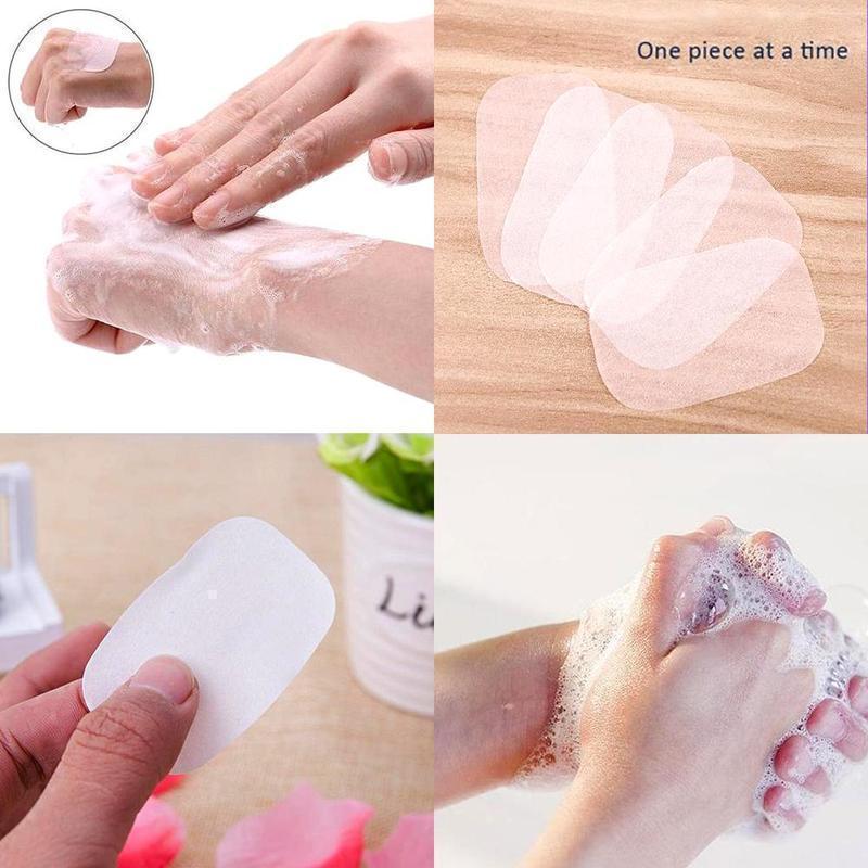 Portable Hand-Washing Paper 5 Boxes (100 PCS)