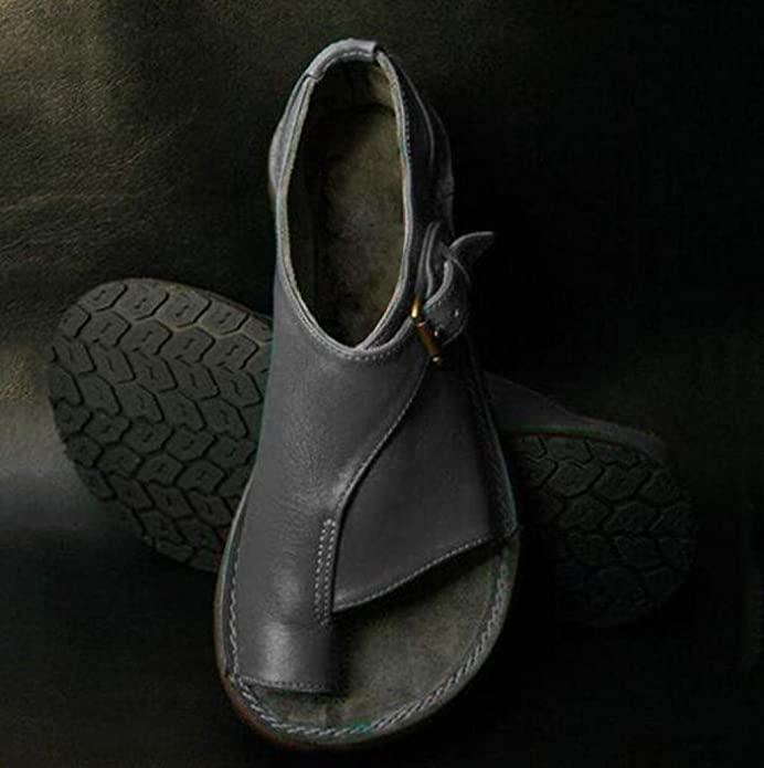 Daily Summer Leather Comfy Buckled Flat Sandals (Buy 2 Free Shipping)