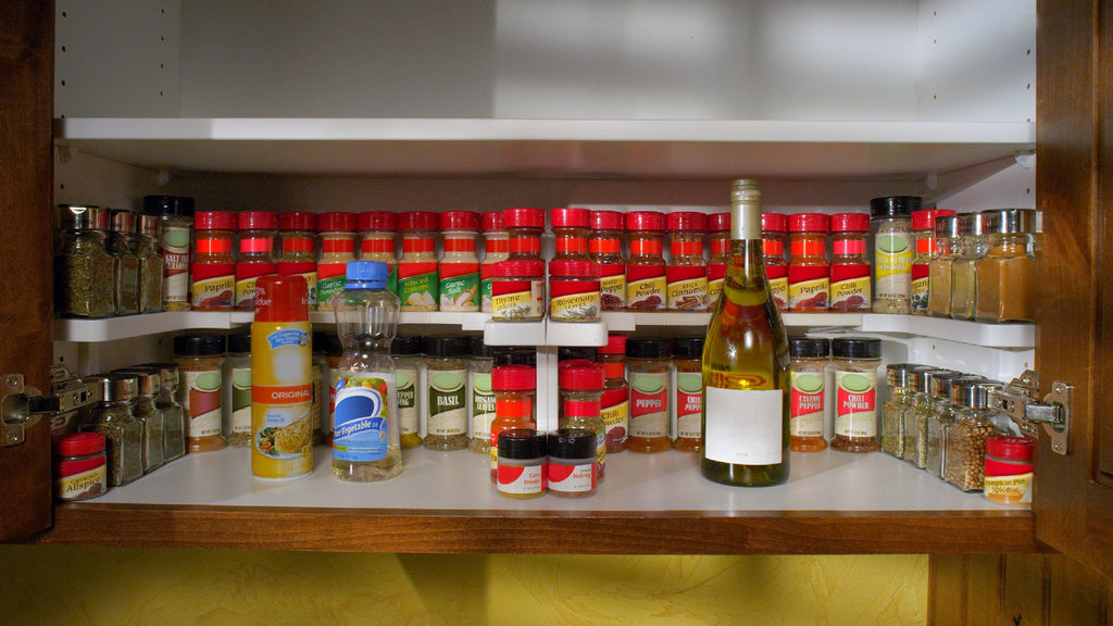 Spicy Shelf Universal Organizer for Cabinets, Spice Jar Organization for Pantry