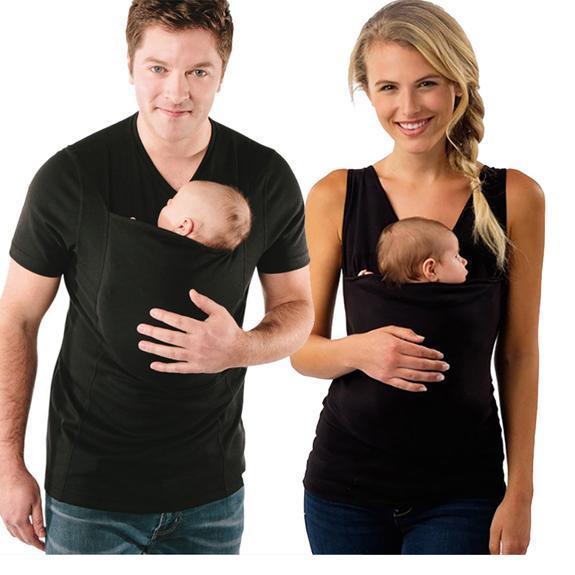Kangaroo Pocket T-shirt for Mom / Dad