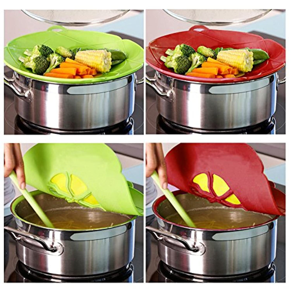 Handy Magic Lid - No Boil Over Lid (Green And Red)