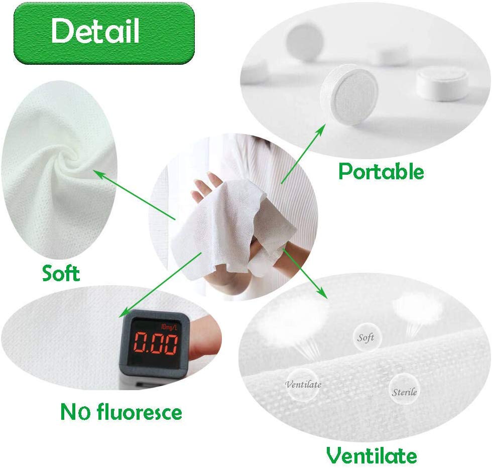 100pcs Portable Soft Compressed Towel Tablets For Travel/Home/Outdoor Activities
