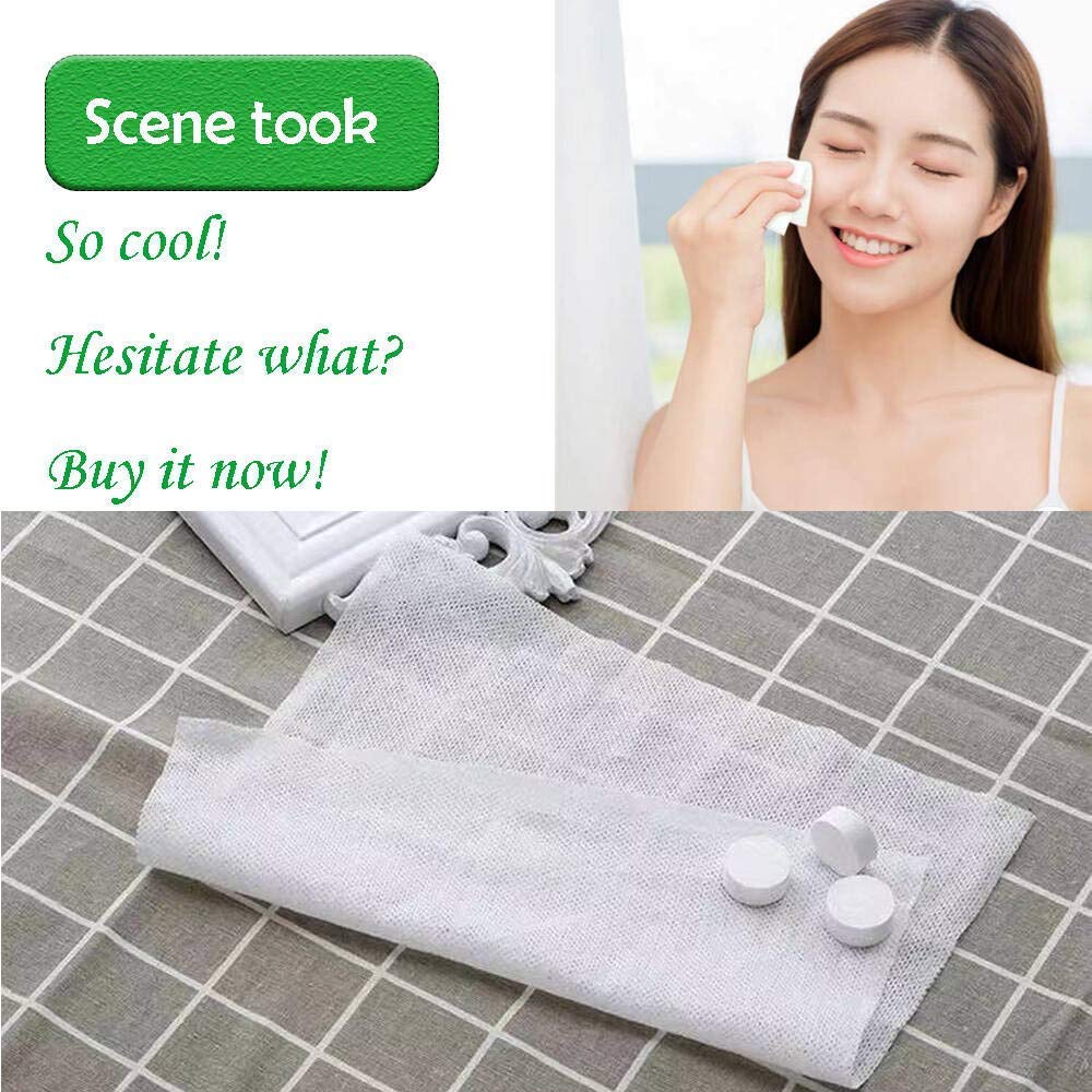 100pcs Portable Soft Compressed Towel Tablets For Travel/Home/Outdoor Activities