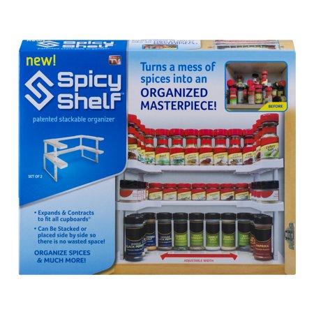 Spicy Shelf Universal Organizer for Cabinets, Spice Jar Organization for Pantry