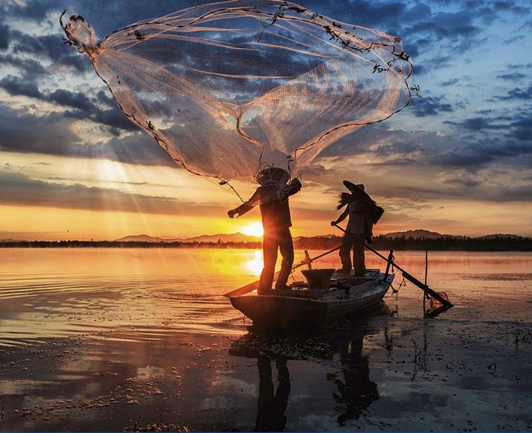 Magic Frisbee Fishing Net