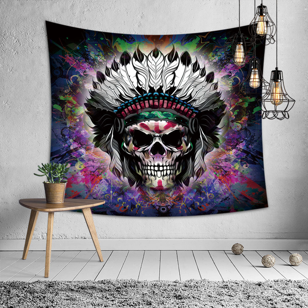 Skull Halloween Tapestry