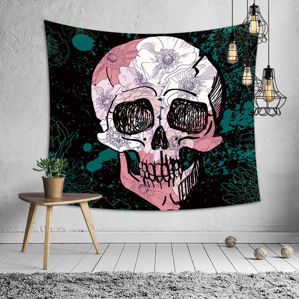 Skull Halloween Tapestry