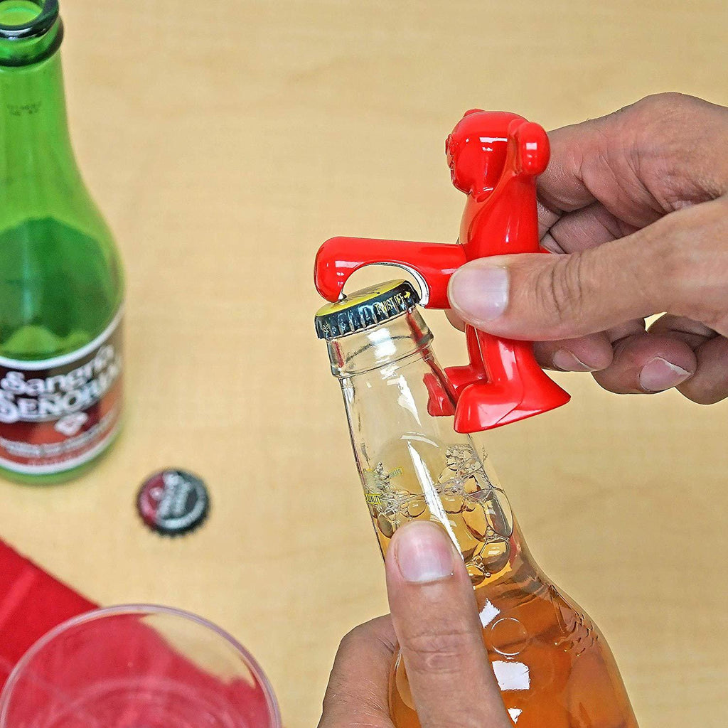 Happy Man Bottle Opener, Stopper, and Corkscrew (3-Piece Set)