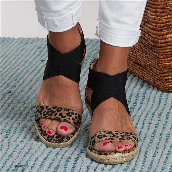 🔥50% OFF🔥2020  Summer Round Toe High Heel Wedge Casual Ladies Sandals