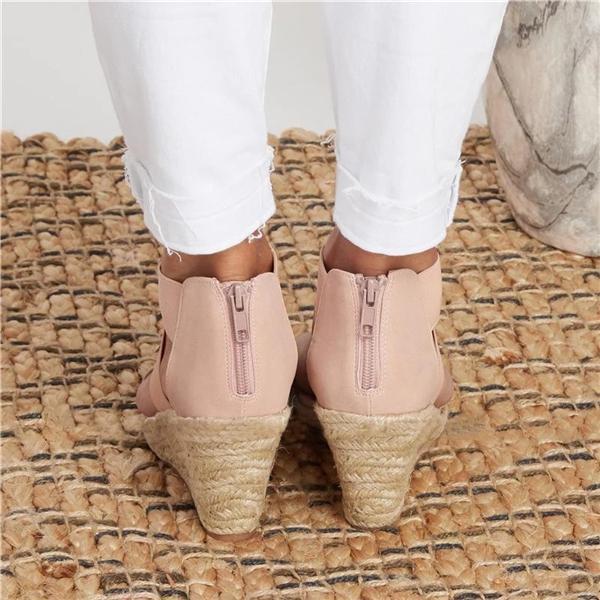 🔥50% OFF🔥2020  Summer Round Toe High Heel Wedge Casual Ladies Sandals