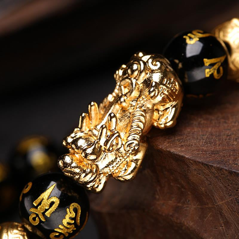 Feng Shui Black Obsidian Wealth Bracelet
