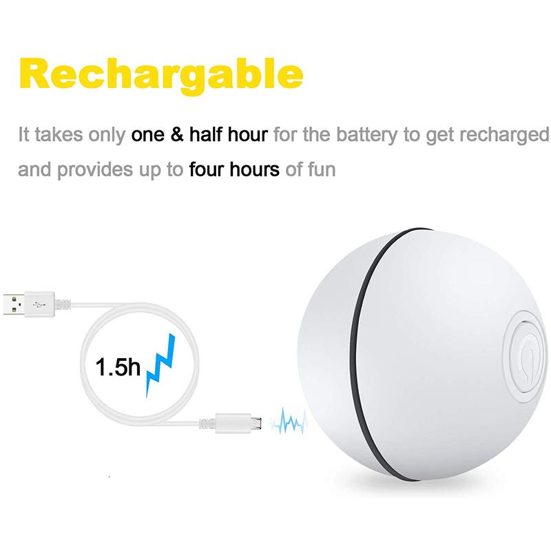 360 Degree Automatic Rotating Ball Smart Escape LED Interactive Cat Toy