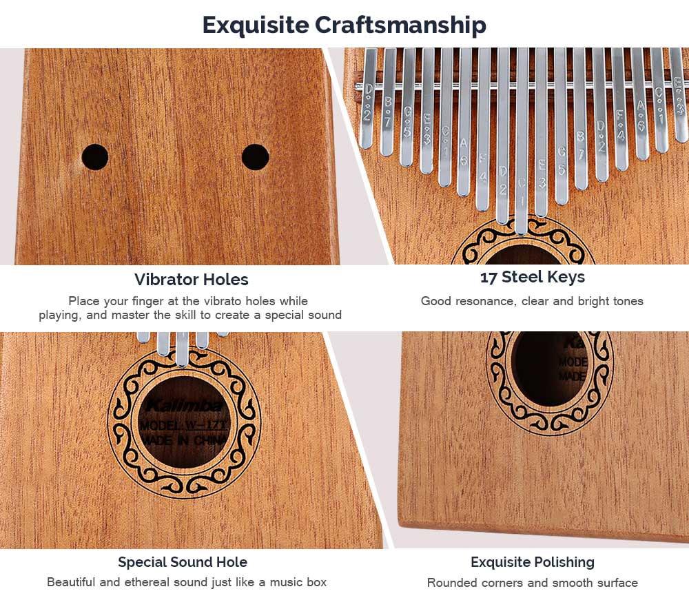 Absolutely wonderful instrument--Gorgeous 17 Keys Kalimba【Free Shipping】