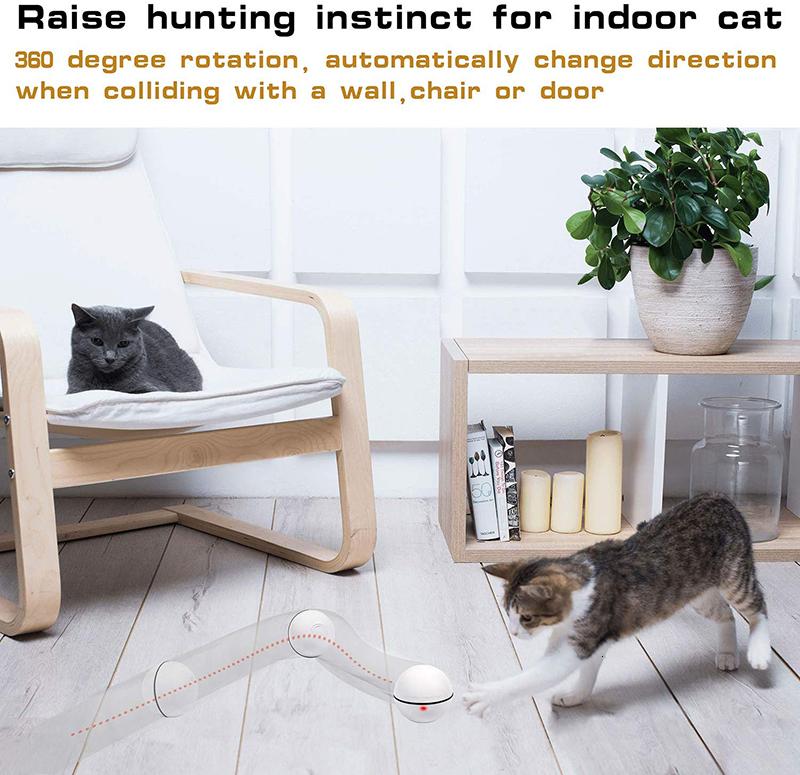 360 Degree Automatic Rotating Ball Smart Escape LED Interactive Cat Toy