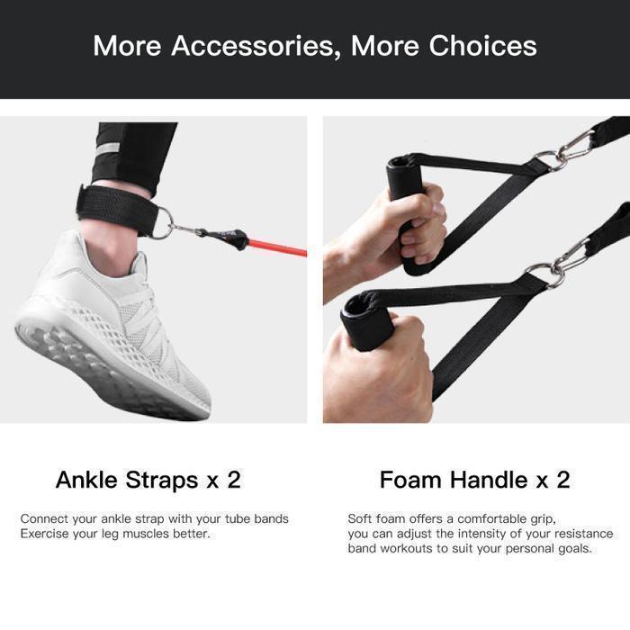 Resistance Band Set ( 11 Piece Set )-Buy 2 Free Shipping