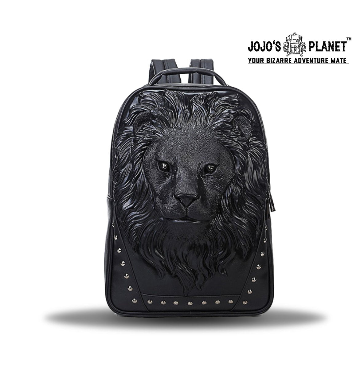 Lion Head 3D Printed Studded Rivet Backpack