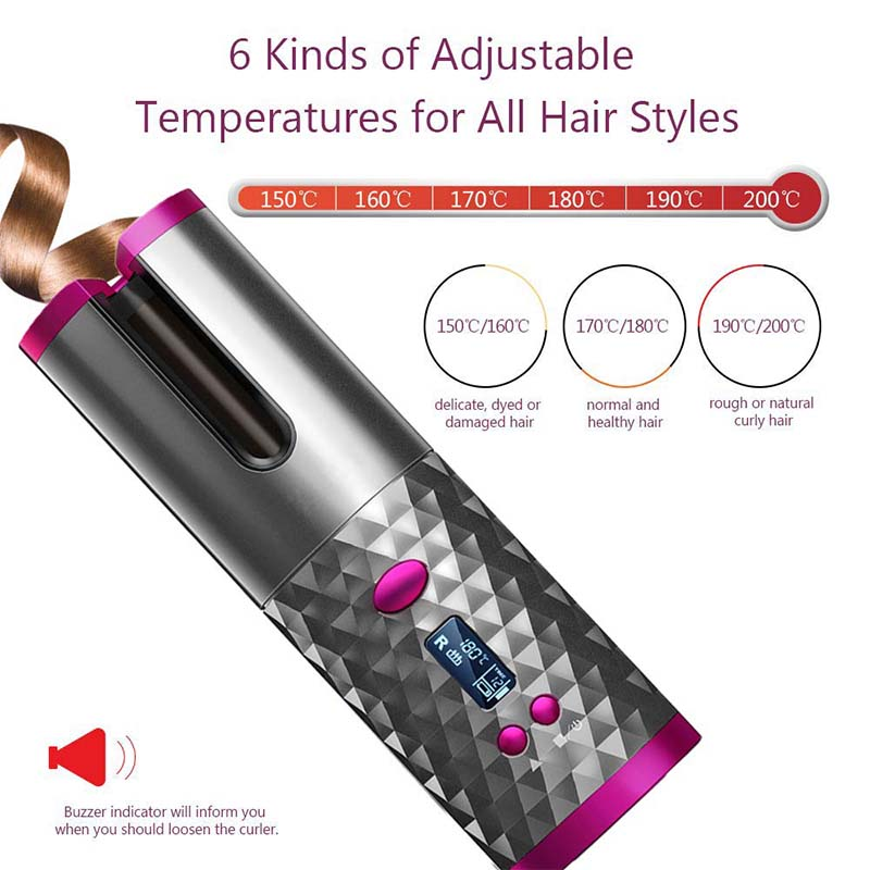 50% Off Last Day Promotion-- Auto Rotating Ceramic Hair Curler