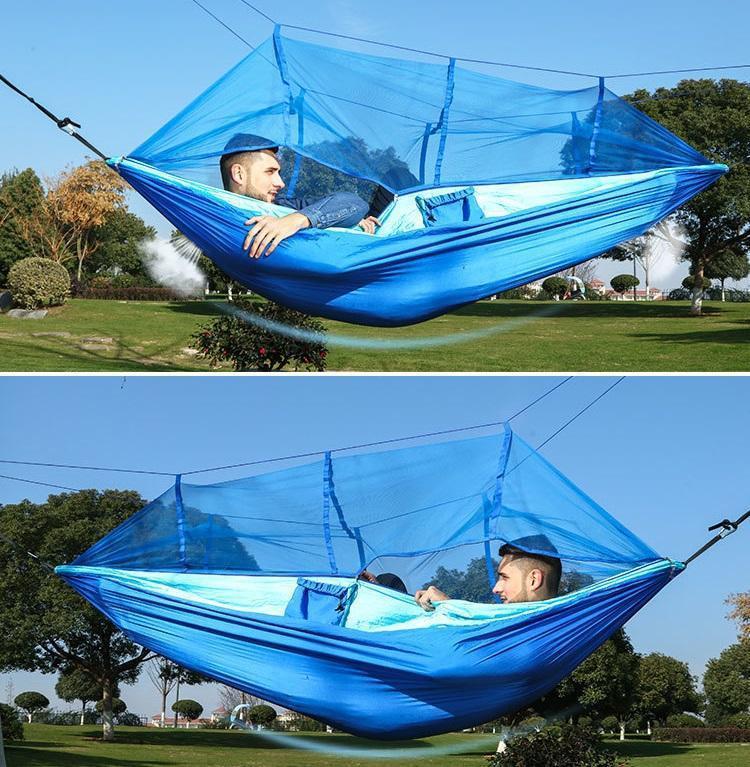 Inspire Uplift Others & Gifts Blue Treehouse Mosquito Net Hammock