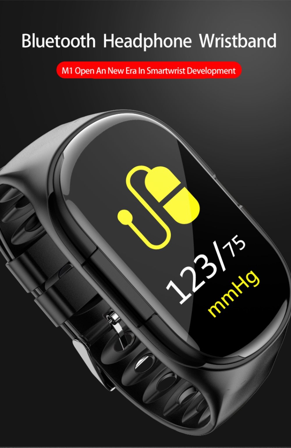 Wireless Bluetooth 5.0 Earphone & Smart Watch with Heart Rate Monitor Stereo Sports Earbuds
