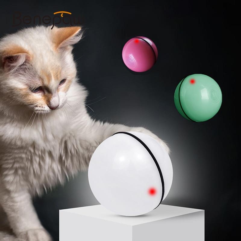 360 Degree Automatic Rotating Ball Smart Escape LED Interactive Cat Toy