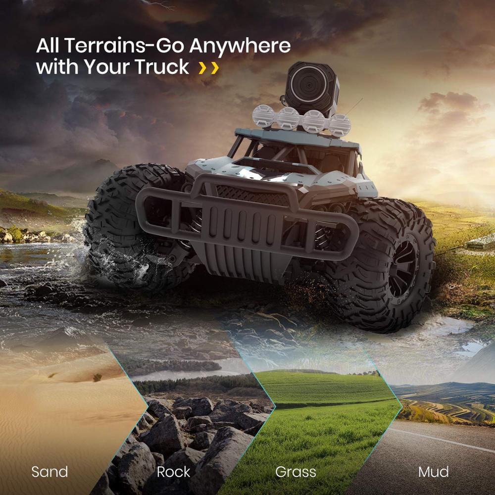 720P HD Camera WiFi FPV RC Off-Road Trucks High Speed Racing 1:18 Toys