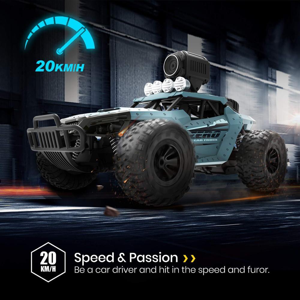 720P HD Camera WiFi FPV RC Off-Road Trucks High Speed Racing 1:18 Toys