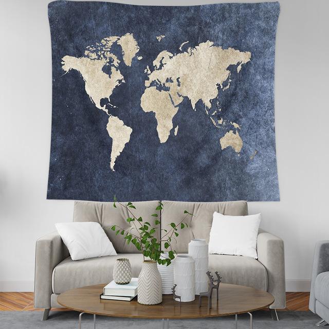 World Map Tapestry