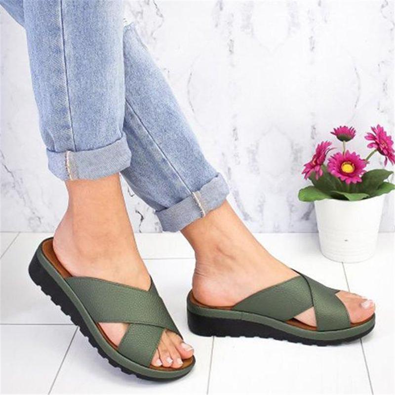 Posture Alignment Cross Sandals