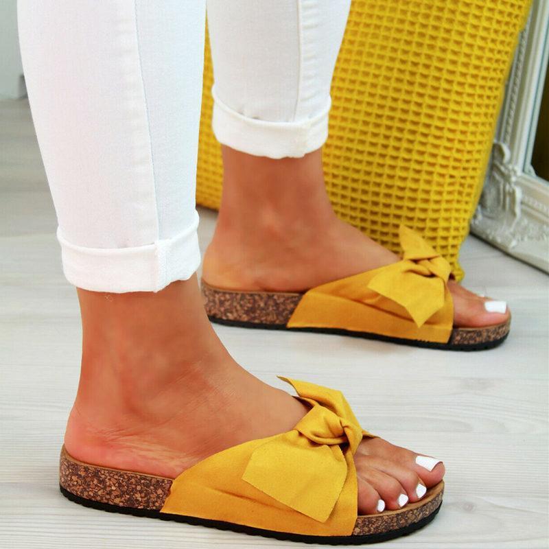 Butterfly Bow Slip on Sandals