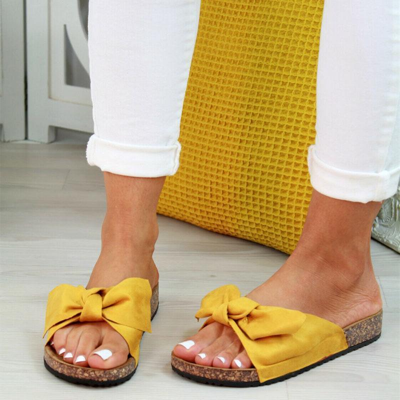 Butterfly Bow Slip on Sandals