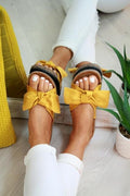 Butterfly Bow Slip on Sandals