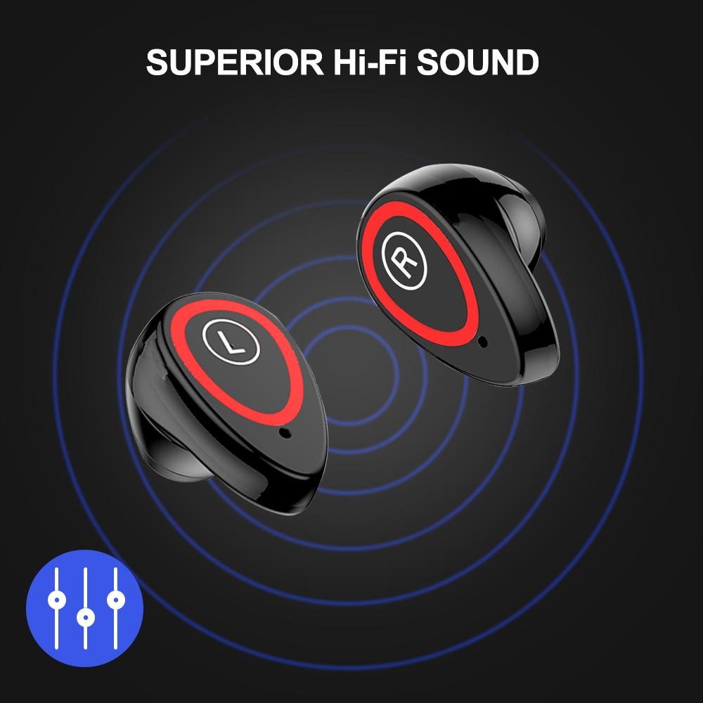 Wireless Bluetooth 5.0 Earphone & Smart Watch with Heart Rate Monitor Stereo Sports Earbuds