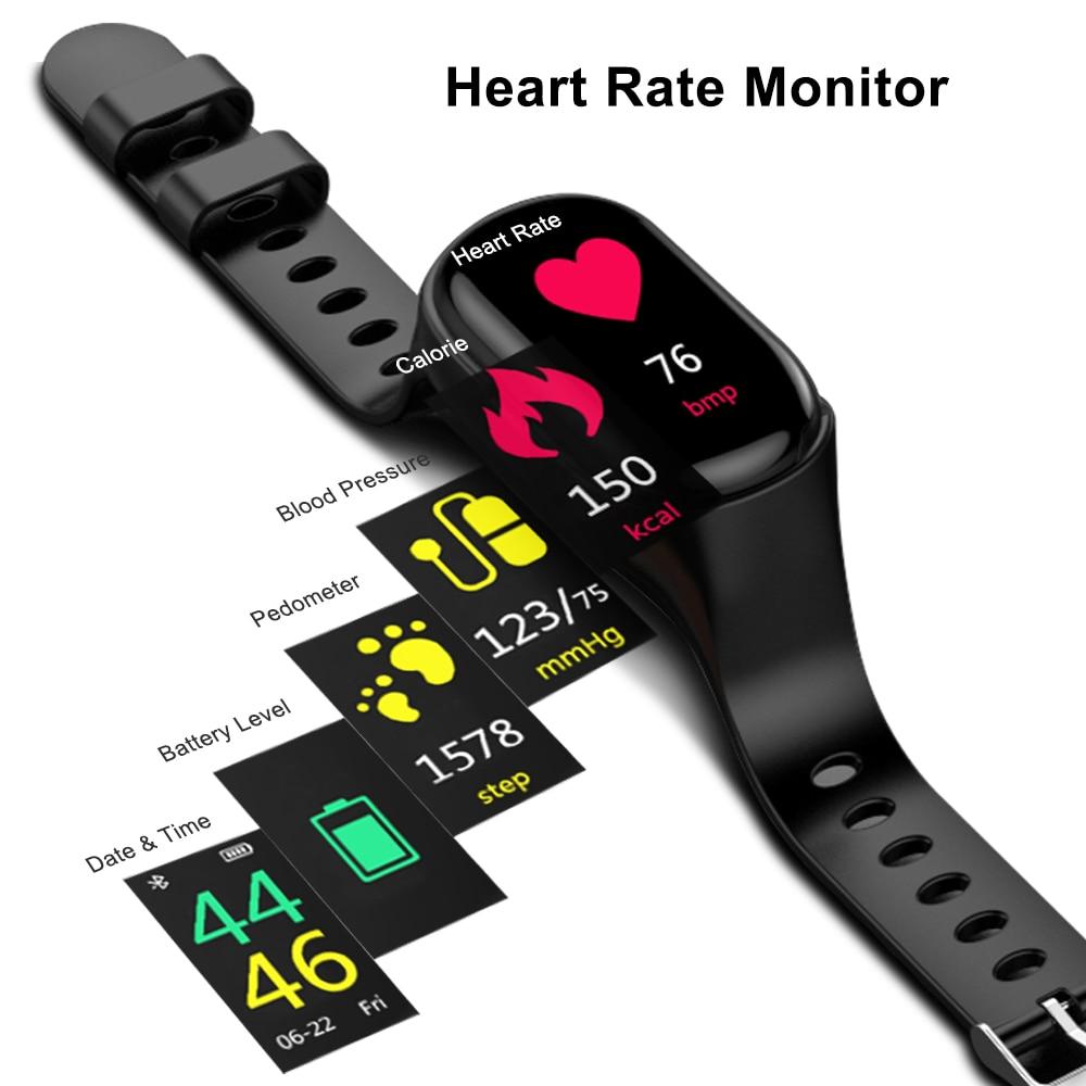 Wireless Bluetooth 5.0 Earphone & Smart Watch with Heart Rate Monitor Stereo Sports Earbuds